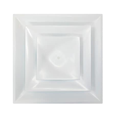 American Louver/Plasticade American Louver Stratus Cone Diffuser With 8" Neck, White, STR-C-8W STR-C-8W